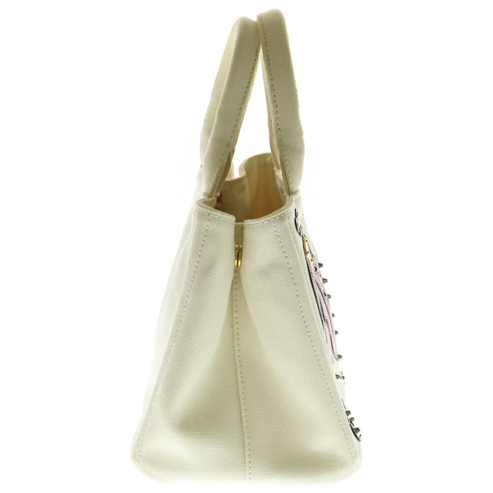 Prada Shoulder Edition Bag Canvas Handbag Limited Hawaii Canapa White - Picture 3 of 6